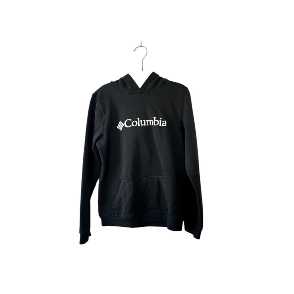Columbia Black Long Sleeve Hoodie Sweatshirt Youth Medium 10/12